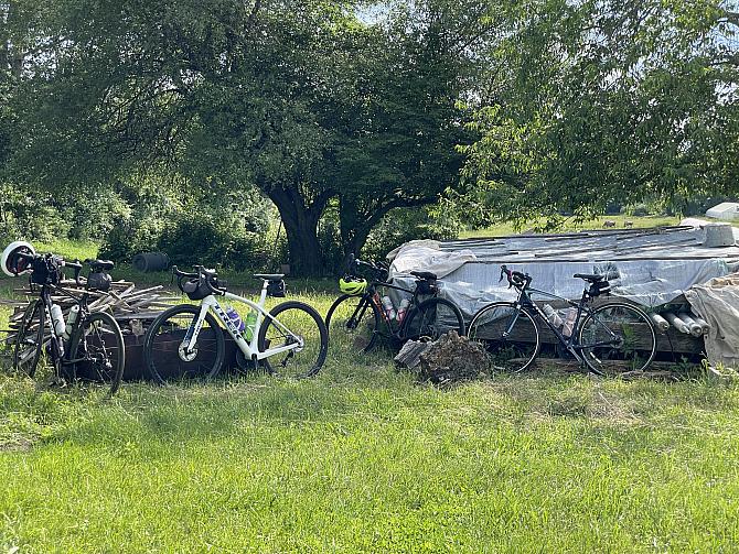 bikes at BBQ