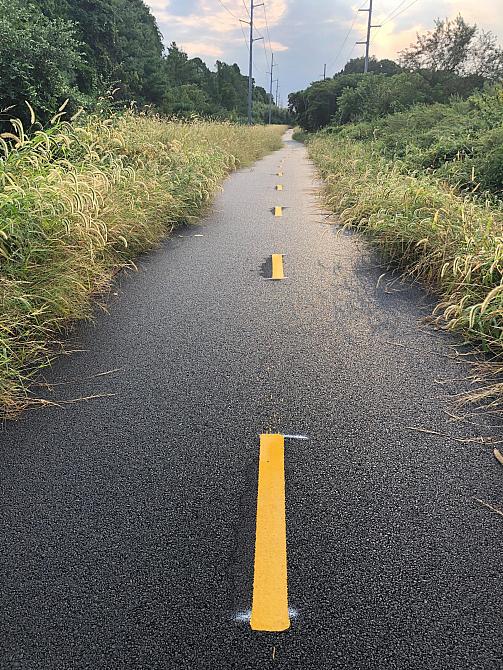 Bike Path in Wading River Headed East